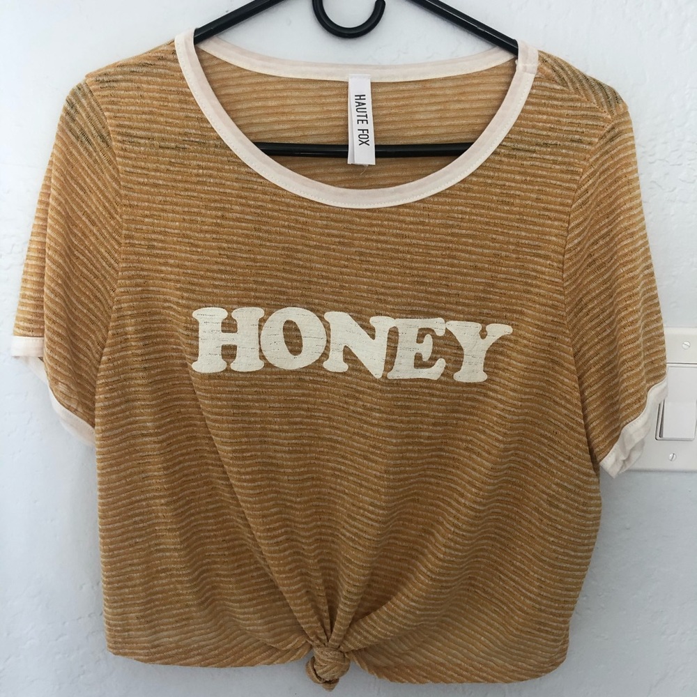 HONEY Tie Knot Crop